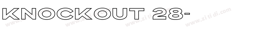 Knockout 28字体转换